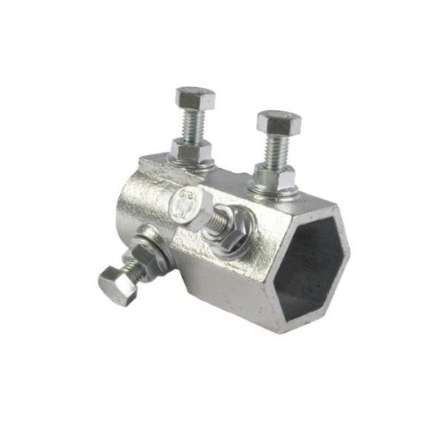 Łącznik wału sześciokątny 1" adaptor 25,6mm - 32mm Korpus stalowy ocynkowany