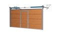 Brama Garażowa Segmentowa Złoty Dąb Woster Door Drzwi Serwisowe Niski próg PCD40ZD