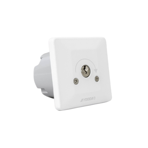 Przełącznik kluczykowy podtynkowy, impulsowy, biały YOODA