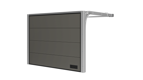 Brama Garażowa Segmentowa Kwarc ral 7039 Panel Lakierowany Woster PC40R Sprężyny Boczne