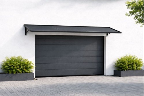 Daszek do Bramy Garażowej Segmentowej Antracyt - Panel z przetłoczeniem