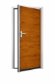 Drzwi boczne garażowe ZŁOTY DĄB z paneli bramy segmentowej 40mm