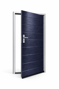 Drzwi Boczne Garażowe Segmentowe Panel 40Mm Antracyt z przetłoczeniem Centralis Dpc40A 