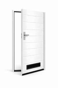 Drzwi Boczne Garażowe Segmentowe Panel Biały ocieplony