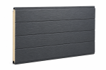 Panel bramy segmentowej RL Woodgrain  – Antracyt Struktura