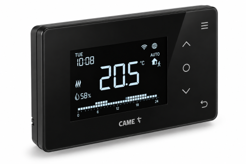 CAME TH/700 BK WIFI WALL – inteligentny termostat Wi-Fi 230V, czarny .png