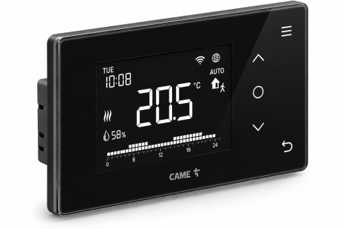 CAME TH/700 BK WIFI Podtynkowy – inteligentny termostat Wi-Fi 230V, czarny