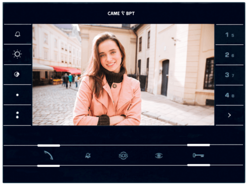 Wideodomofon Bezsłuchawkowy CAME FUTURA X1 BK BLACK