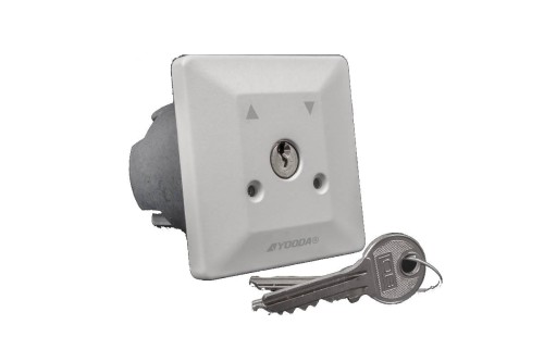 Przełącznik kluczykowy podtynkowy, uniwersalny, szary YOODA