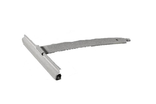 Wieszak Flokowany Wpust ALU100 Bez Rozcięcia L170 Mm Do Profilu 37-52