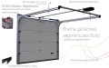 BRAMA GARAŻOWA SEGMENTOWA SOLID PC40S SPRĘŻYNY SKRĘTNE