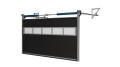 Brama Garażowa Segmentowa Przemysłowa Czarna Sekcja Przeszklona Woster Solid