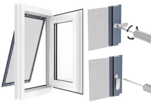 Moskitiera na Okno Ramka Aluminiowa na Wymiar