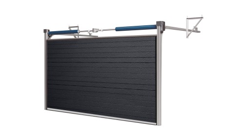 Brama Garażowa Segmentowa Antracyt 3000 x 3000 Sprężyny skrętne Przekładnia Łańcuchowa Panel Okleinowany