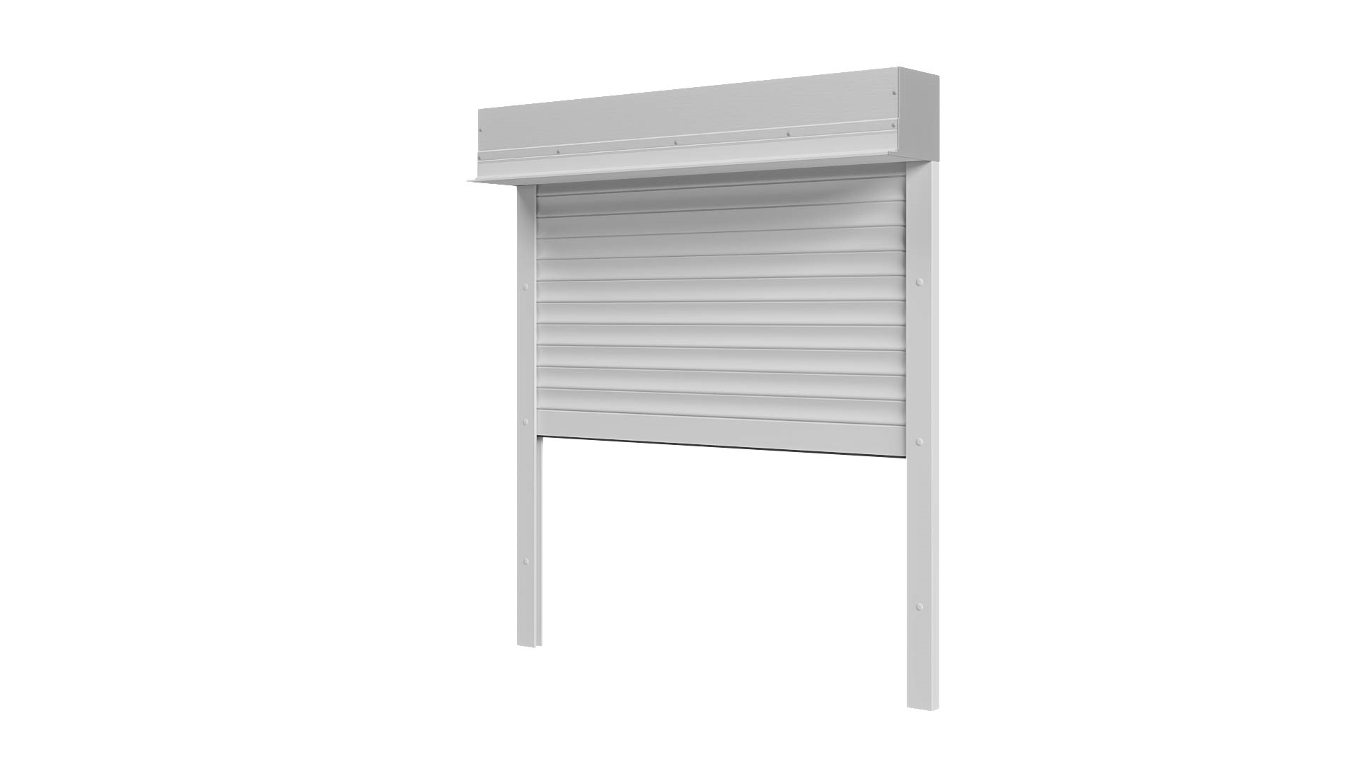 Roleta zewnętrza podtynkowa biała