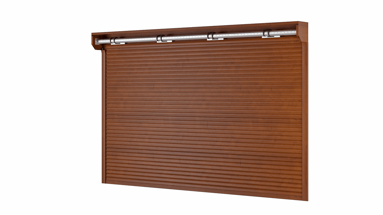 BRAMA Rolowana Garażowa Złoty Dąb WOSTER Uniwersal Sterowanie Radiowe Awaryjne Otwieranie 2 piloty