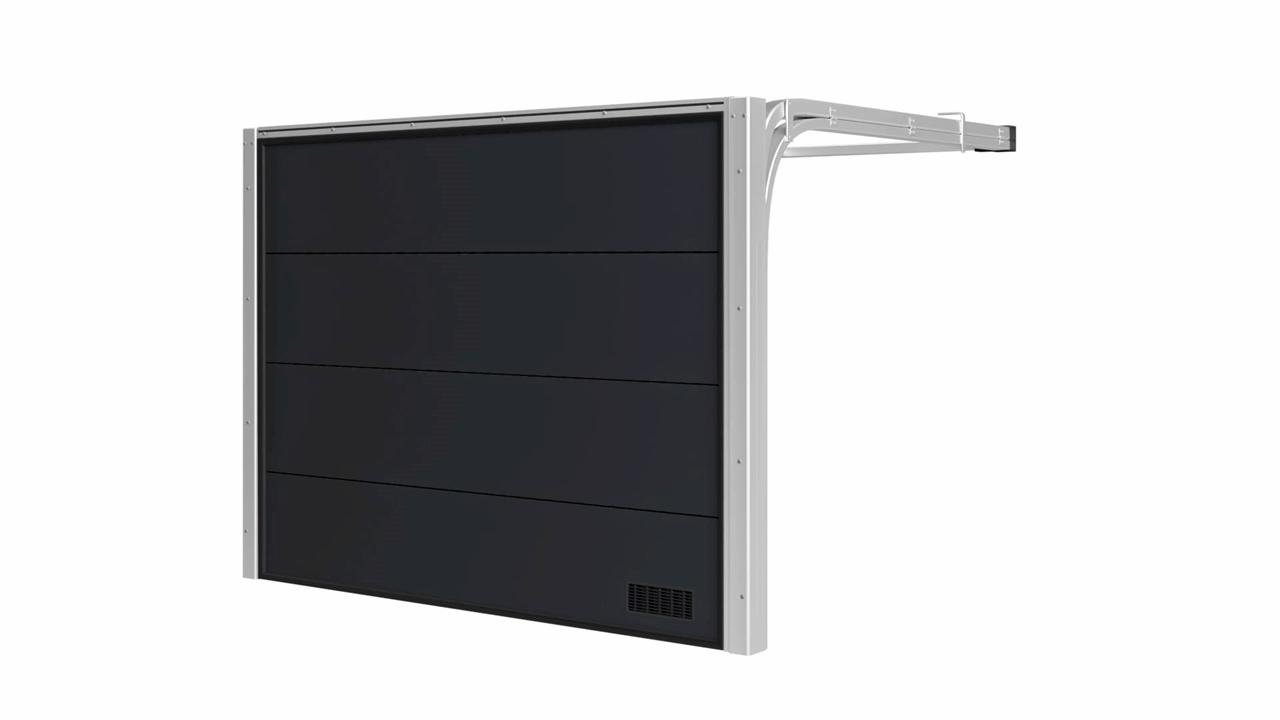 Brama Garażowa Segmentowa Woster PC40A AntracytSprężyny Boczne